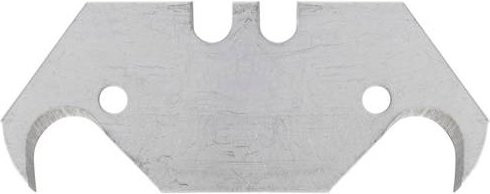 4K5 Tools 600.300.2 Ersatzklingen für Teppichmesser mit Hakenform aus Carbonstahl, 10 Stück, Silber - Bild 1