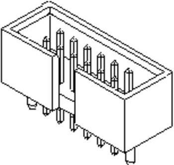 Molex Einbau-Stiftleiste Standard in Beige - Bild 1