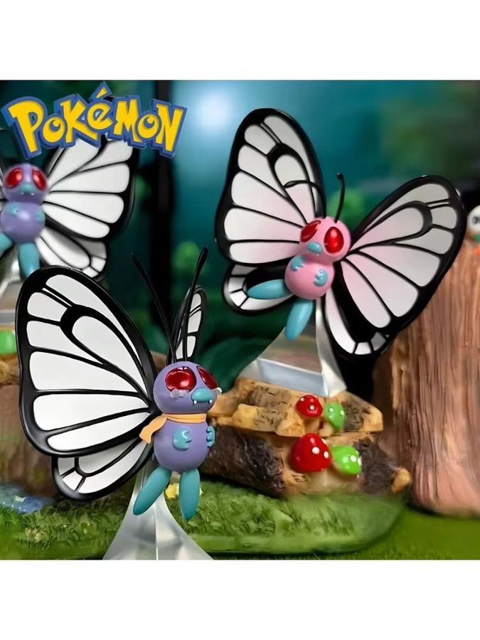 Potdemiel Pokémon Butterfree, Actionfigur, 6,5 cm, PVC - Bild 4