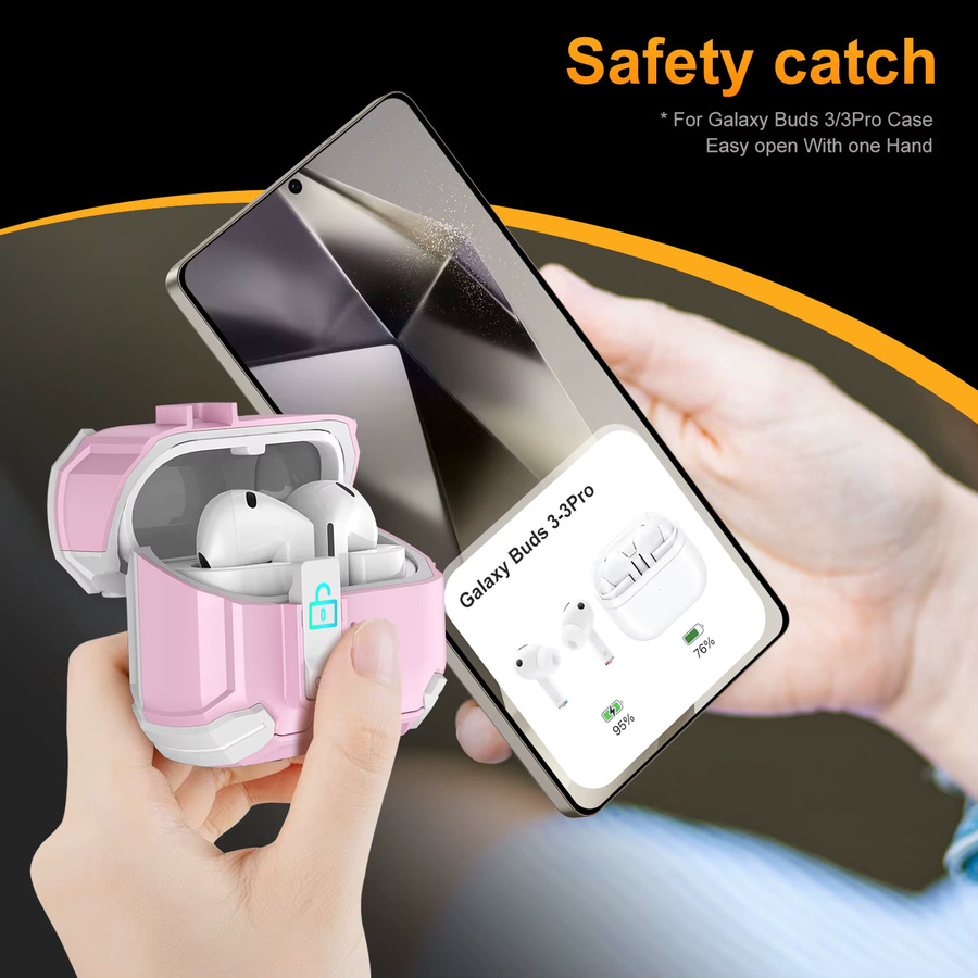 Samsung Galaxy Buds 3/3Pro Schutzhülle mit Haken und MagSafe Unterstützung - Bild 2