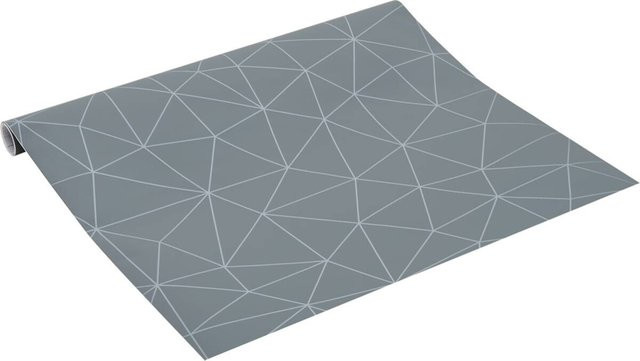 d-c-fix Klebefolie Grafik One-Line-Art Silbergrau B: 45 cm, L: 200 cm - Bild 1
