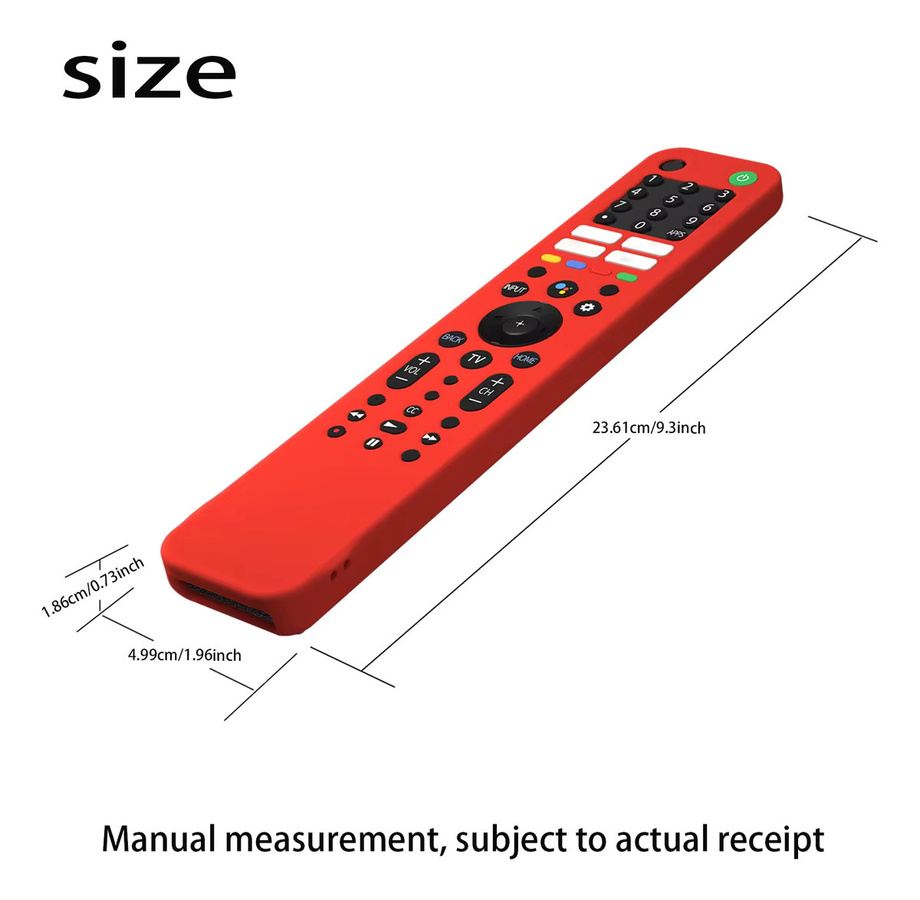Silikon Schutzhülle für Sony Fernbedienungen RMF-TX520E, RMF-TX5200P, RMF-TX520B, RMF-TX520T in Schwarz oder Rot - Bild 2