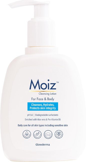 Moiz Reinigungs-Lotion, 200 ml, für empfindliche Haut, mit Aloe Vera - Bild 1