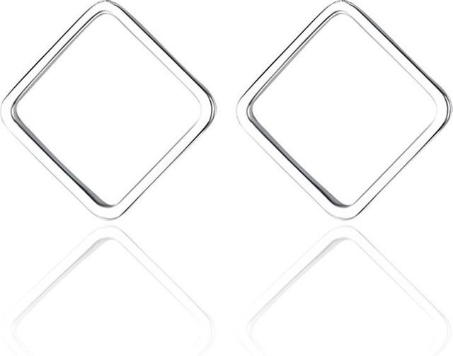Lucky Star Jewelry Ohrstecker, Kupfer, Silber, Damen, Geometrische Kreis - Bild 1