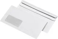 MAILmedia Briefumschläge Kompakt mit Fenster, weiß, selbstklebend, Papier, B/H: 12,5 x 22,9 cm - Bild 1