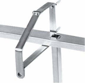 ZARGES Leiternhalter Set in Silber, 2 Stück - Bild 1