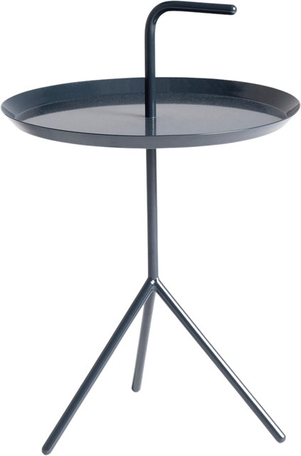 HAY Dlm Beistelltisch in Blau mit industriellem Design für den Garten - Bild 1