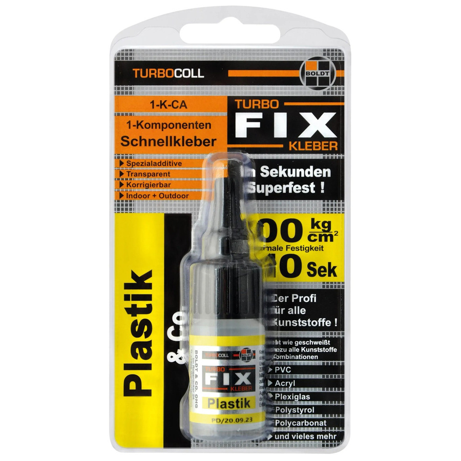 Boldt TurboFix Schnellkleber für Plastik, transparent, 10 g - Bild 2