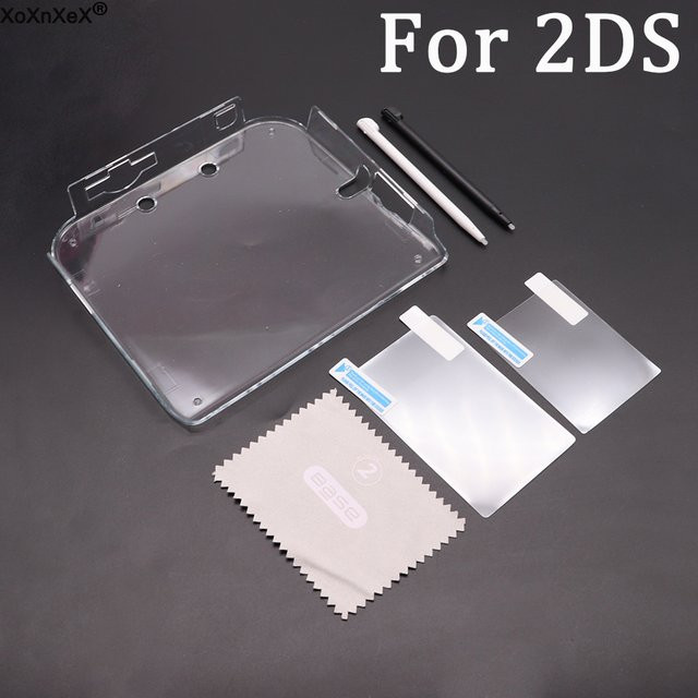 Transparente Schutzhülle für 2DS Hard Case mit Anti-Staub-Folie und Kunststoff-Stift von XOXNXEX - Bild 1