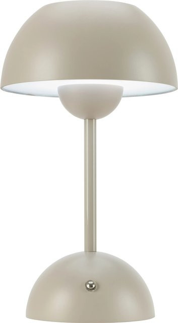 Solar-LED-Tischleuchte Messina in Beige mit Retro-Design, dimmbar, für Garten und Balkon, Durchmesser: 16 cm, Höhe: 27,5 cm - Bild 1