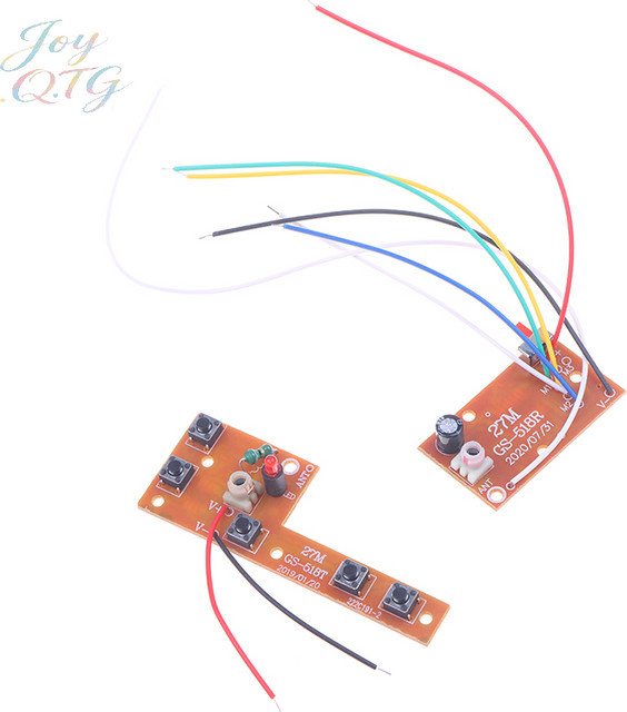 ZTOYL 5-Kanal RC-Fernbedienung 27MHz Schaltkreis PCB Sender- und Empfängerplatine mit Antenne, Auto-Zubehör - Bild 1