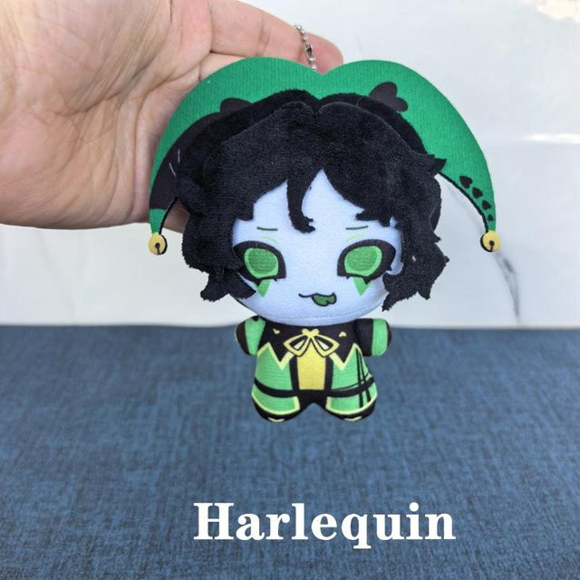 Pierrot Harlekin und Hofnarr, Plüschtier Puppe, 12cm, Bunt / Mehrfarbig - Bild 1