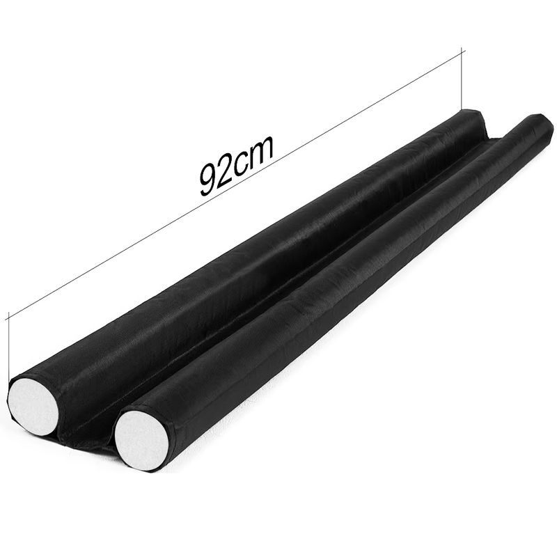 monzana Zugluftstopper 3er-Set in Schwarz, Länge: max. 95 cm - Bild 4