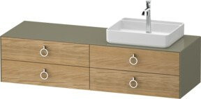 Duravit Waschtischunterschrank White Tulip in White, Breite: 160 cm, Tiefe: 55 cm, Höhe: 40,8 cm - Bild 1