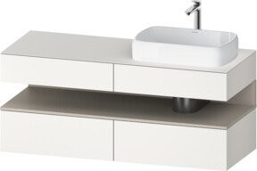 Duravit Waschtischunterschrank Qatego in Weiß, B/T/H: 140 x 55 x 60 cm - Bild 1