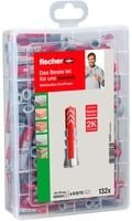 Fischer DUOPOWER Dübelset aus Nylon in Grau, Rot und Transparent mit 10,5 mm Durchmesser - Bild 1