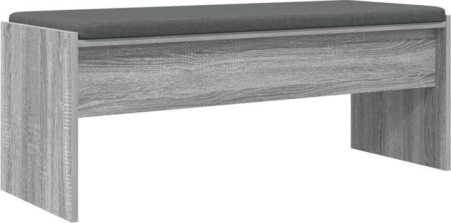 vidaXL Flurbank mit Kissen in Grau, Sonoma-Optik, B/T/H: 110 x 38 x 40 cm - Bild 1