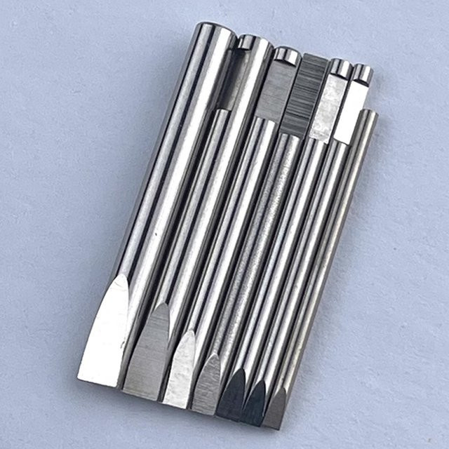 KWONG YUEN Uhrenschraubendreherklinge, Edelstahl, Silber, Unisex - Bild 1
