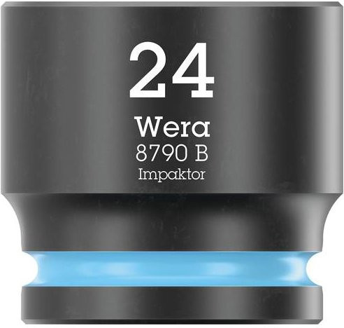 Wera Impaktor 8790 B Außen-Sechskant Steckschlüsseleinsatz 24mm in Schwarz 3/8 - Bild 1