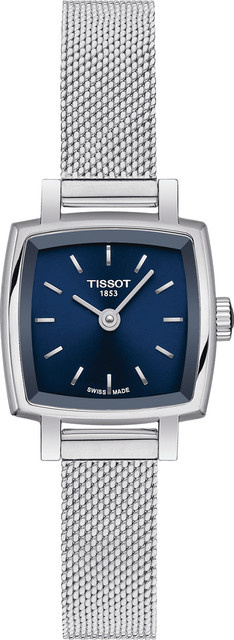 Tissot Armbanduhr Lovely Square, Quarz, Edelstahl, Blau, 20 mm, Damen - Bild 1