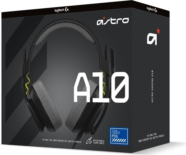 Logitech ASTRO Gaming A10 Gen 2 Over-Ear Gaming-Headset mit 3,5 mm Klinkenanschluss in Schwarz für PlayStation - Bild 2
