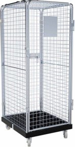 HMH rolltainer Rollbehälter ADB 1600 KU schwarz, 5-seitig mit 1 Tür, B/T/H: 72,4 x 81,5 x 72,0 cm - Bild 1