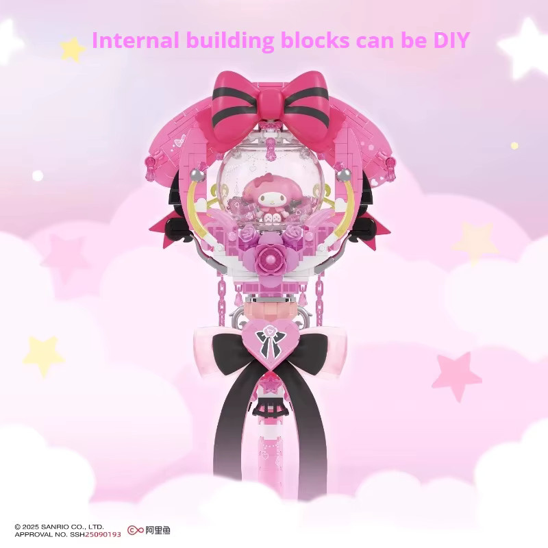 Sanrio Melody Kuromi Cosplay Zauberstab, DIY Montage-Bausteine Figur - Bild 1