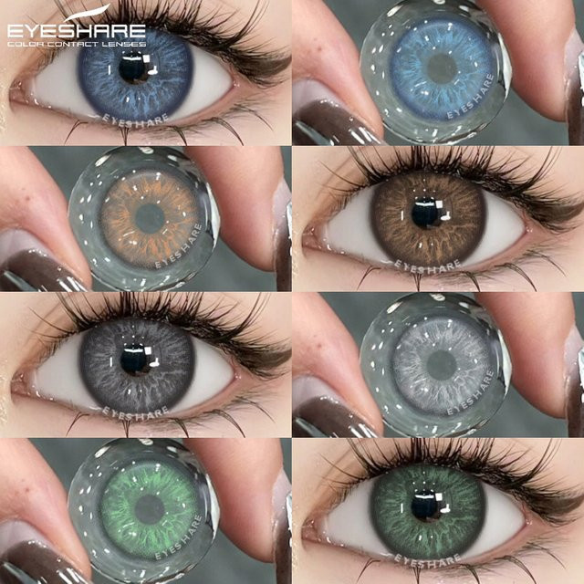 EYESHARE Turin-Gray farbige Kontaktlinsen, 2 Linsen - Bild 1