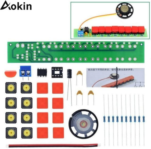 AOKIN Elektrisches Klavier DIY-Kit, Elektronisches Orgelmodul, Lernset - Bild 1
