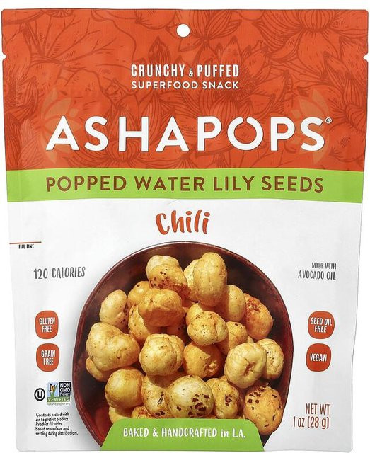 AshaPops Aufgeplatzte Seerosenkerne Chili 28 g - Bild 1