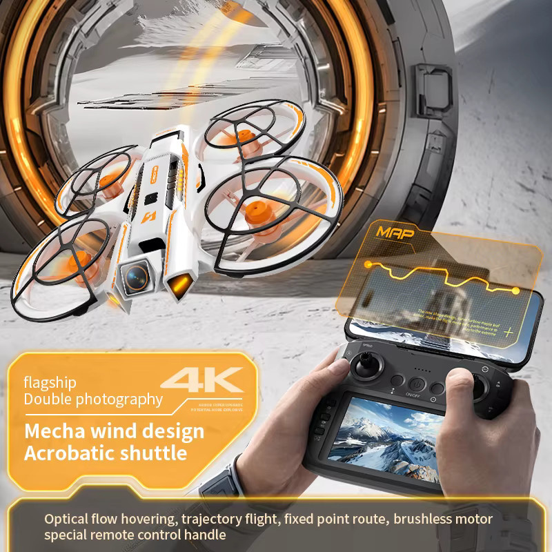 WDSZKMYF A21 PRO Drone, Quadcopter, 4K HD Weitwinkel Kamera, WiFi, Schwarz - Bild 4