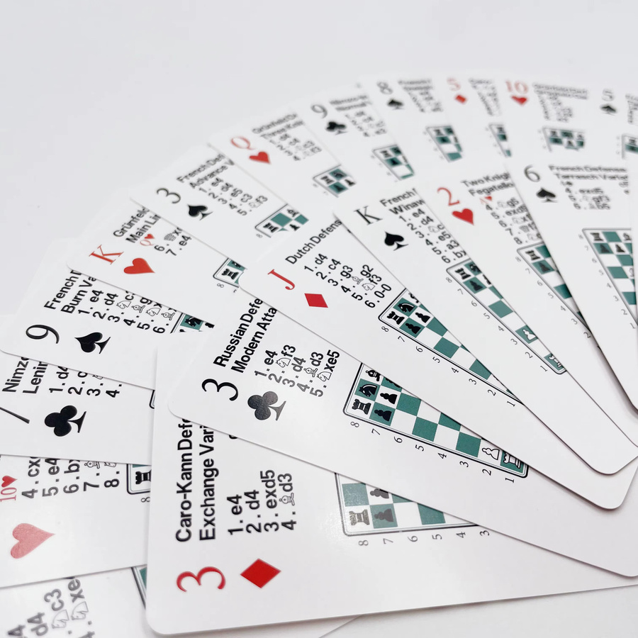 Benoni Chess Openings Cards, Pappe / Karton, Bunt / Mehrfarbig - Bild 1