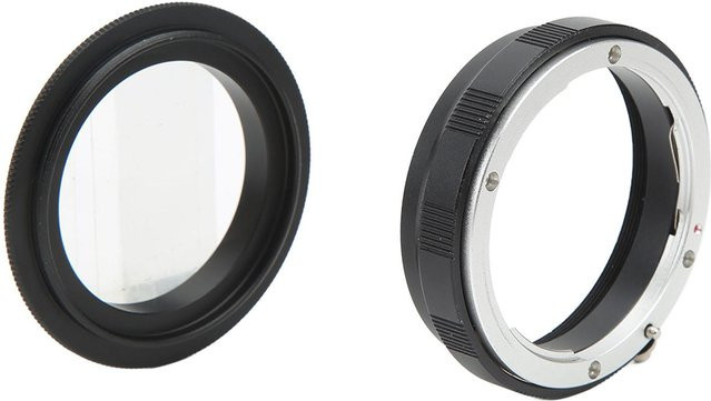 Koogeelife Makroobjektiv Umkehrringadapter für Nikon F AI AF, Farbe: Grau - Bild 1