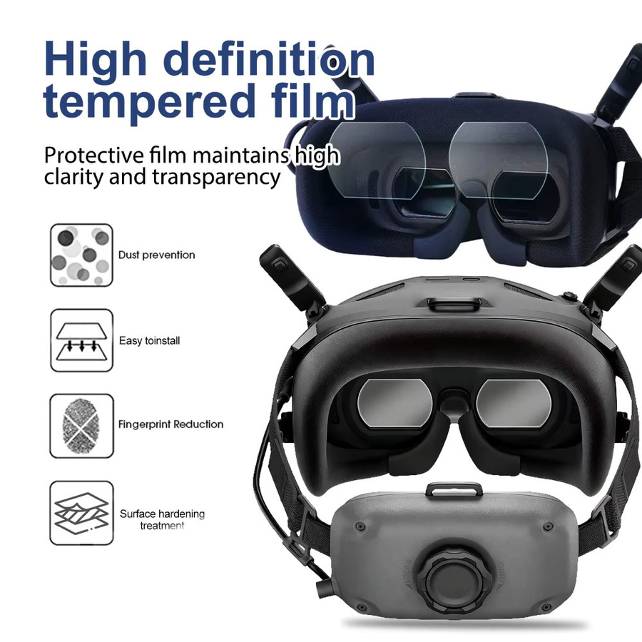 DJI Goggles N3 Displayschutzfolie aus gehärtetem Glas, Set mit 1–5 Stück, transparent, HD-klar und kratzfest - Bild 5