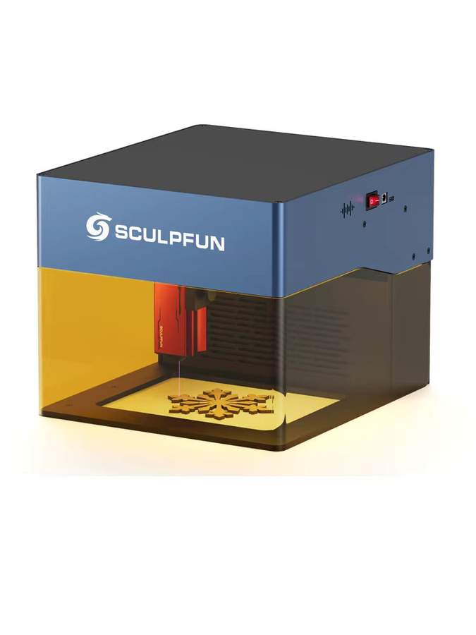 Sculpfun iCube ProMax 10W Lasergravierer mit Rauchfilter und Temperaturalarm - Bild 5