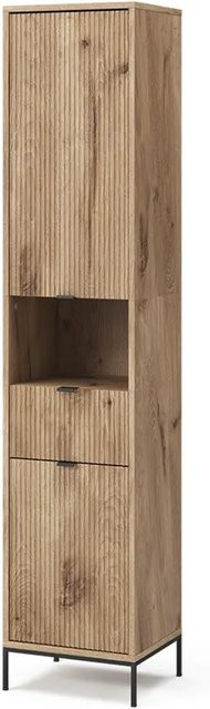 Vicco Hochschrank Eliza Viking Oak mit 2 Türen und Schublade, B/T/H: 40 x 35,9 x 190 cm - Bild 2