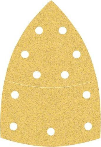 Bosch Schleifpapier für Multischleifer Körnung 80, 50 Stück, Gelb, B: 10,2 cm x L: 9,3 cm - Bild 1