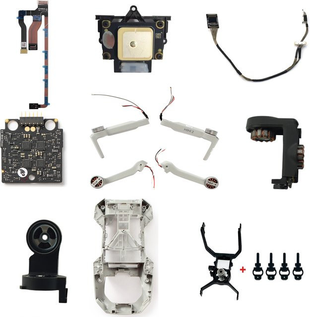 DJI Mavic Mini 2 Ersatzteile Set mit Motor, GPS ESC Board, Flachkabel, Signal-Kabel, Kardanhalterung und R-Achse - Bild 1