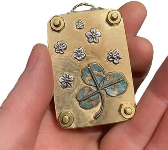 Tragbares Mini-Prägeset für Blumen von falaiwang in Gold aus Metall für botanische Kunst und DIY-Bastelarbeiten - Bild 1