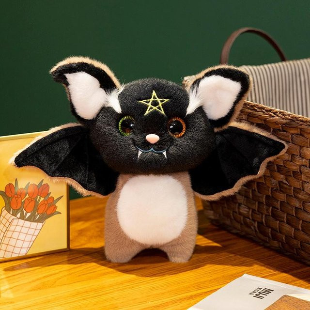 Kidsly Fledermaus Plüsch, Schwarz, 25 cm, ab 14 Jahren - Bild 1