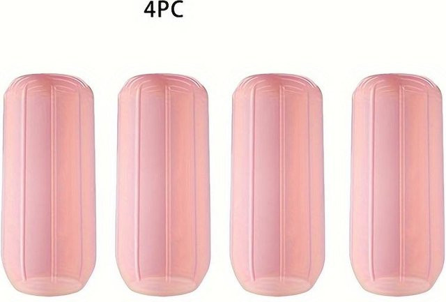 Silikon Schutzhülle für Reiseflaschen, 4 Stück, Rosa - Bild 1