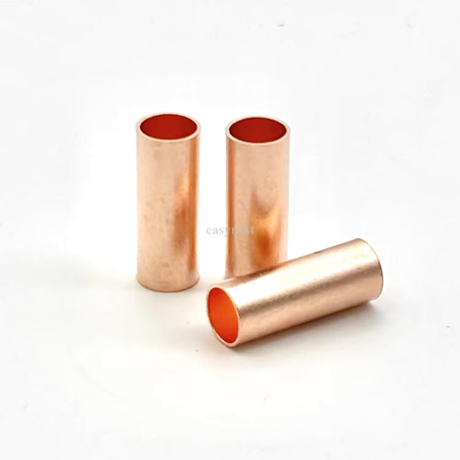 100 Stück Kupfer-Verbindungsrohr Set in Gold, Drahtverbinder für die direkte Zwischenverbindung von 1,5 mm bis 6 mm, kaltgepresst - Bild 4