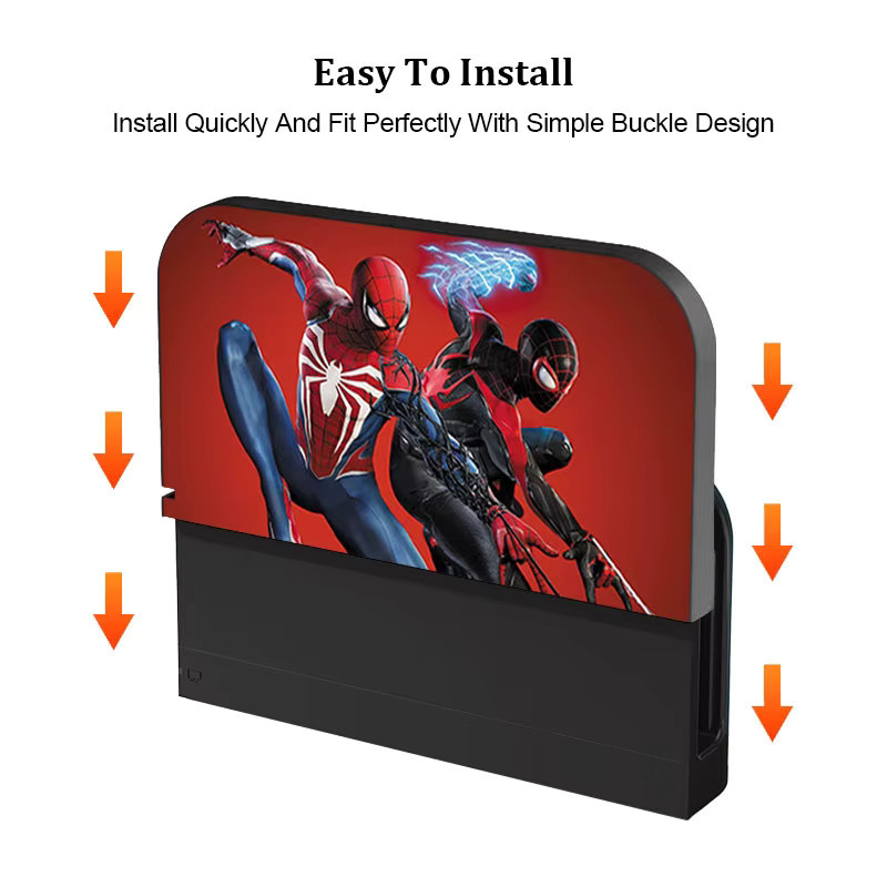 TOPTOY Spider Hero Frontplatte-Schutzhülle für Nintendo Switch 2 Lade-TV-Dock-Station in Multicolour - Bild 2