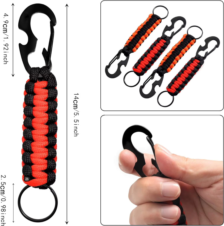 Schlüsselanhänger Ring, Paracord, Unisex - Bild 2