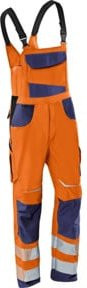 Kübler Latzhose REFLECTIQ PSA 2 in Warnorange/Dunkelblau mit Cordura, Größe 110 - Bild 1