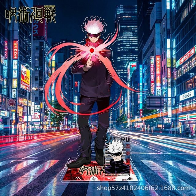 bilibili Jujutsu Kaisen Acryl-Standfigur Gojo Satoru Fushiguro Megumi, Einzelfigur - Bild 1