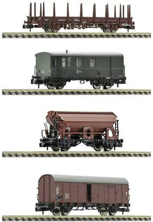 Fleischmann 6660044 N 4er-Set DB Güterwagen