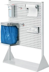 Kappes RasterPlan Stellwand Gr.4 einseitig in Grau und Weiß, H: 145,0 cm, B: 100,0 cm, T: 43,0 cm - Bild 1