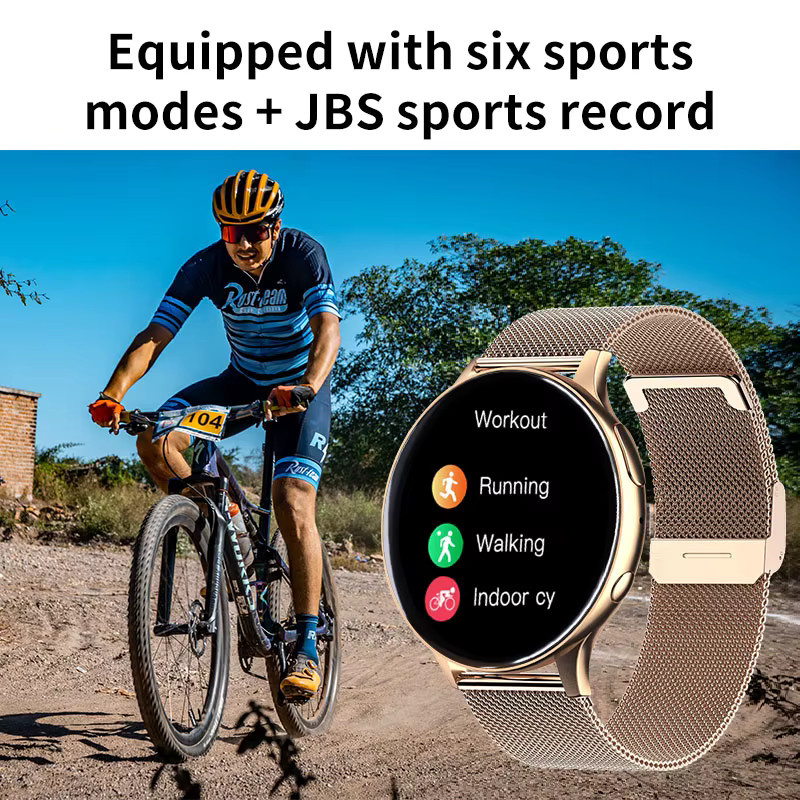 LIGE Smartwatch mit Bluetooth-Anrufen und kabellosem Laden in Gold für Männer und Frauen - Bild 3