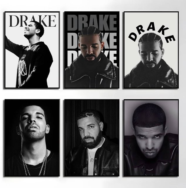 Aubrey Drake Graham Poster-Aufkleber wasserfeste Wandkunst für dein Wohnzimmer oder Schlafzimmer - Bild 1